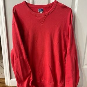 J. Crew Vibrant Red Sweatshirt